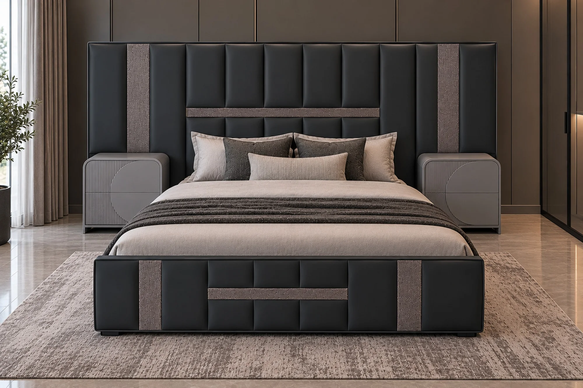 Vertica Charcoal Luxe Suite by DNF WORLD