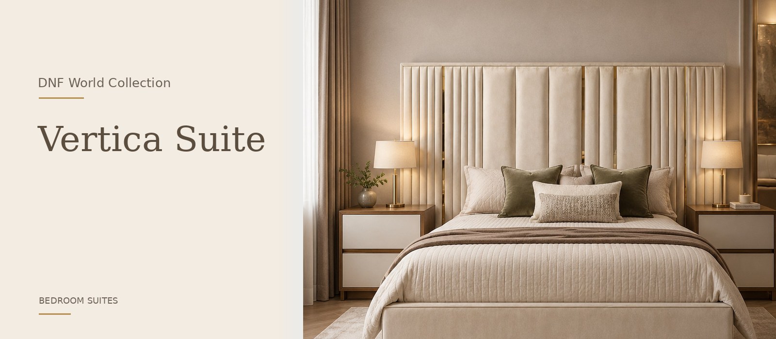 Vertica Suite product page banner featuring a styled DNF World lifestyle setting